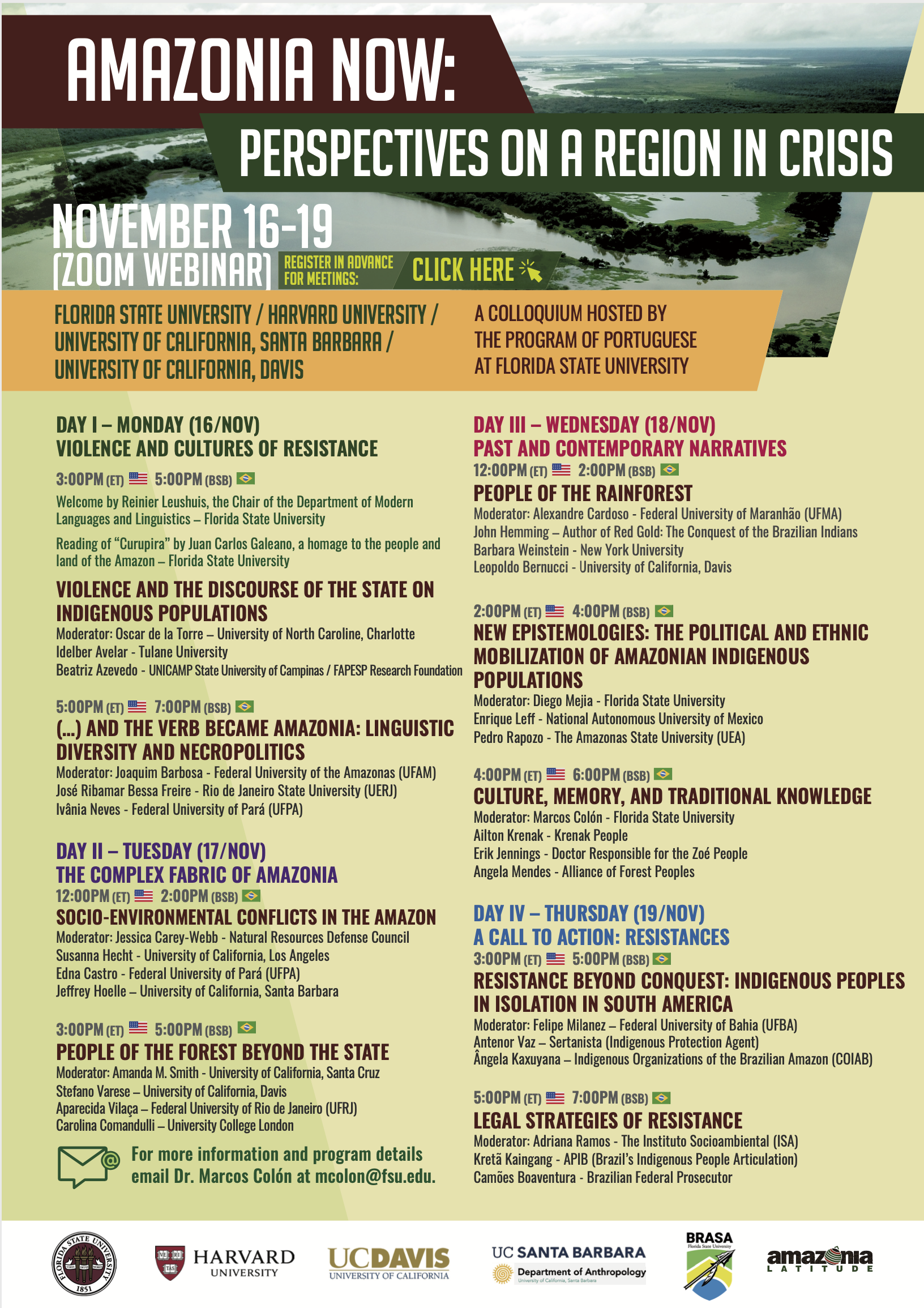 Amazonia Now Conference, Nov 16-19 Event Image